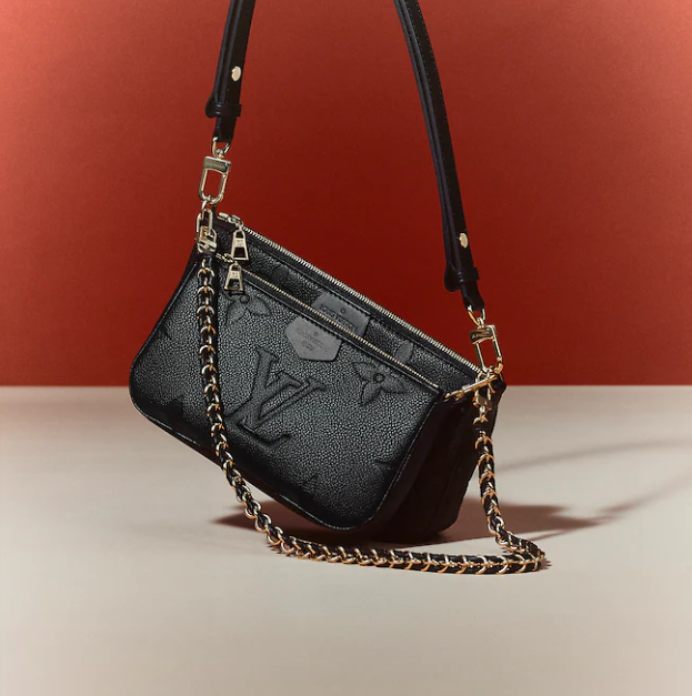 LOUIS VUITTON ルイヴィトン ミュルティ・ポシェット・アクセソワール モノグラム・アンプラント / ノワール M80399-BRAND OFF