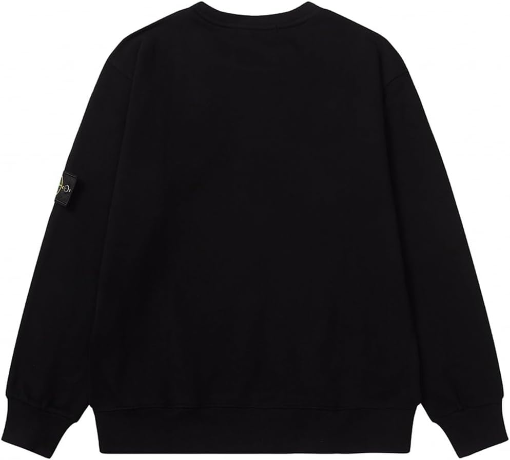 【ス ^ト ー !ン ア ~イラ^ン *ド】トレーナー メンズ クルーネック ゆったり スウェット 無地 コットン 柔らかい 大きいサイズ ベーシック カジュアル 