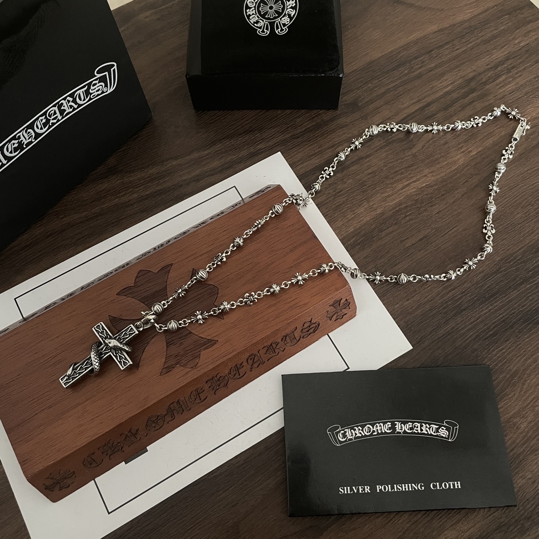 【Chrome Hearts】ネックレス、新しいネックレス万能シンプルファッションオーナメント-BRAND OFF