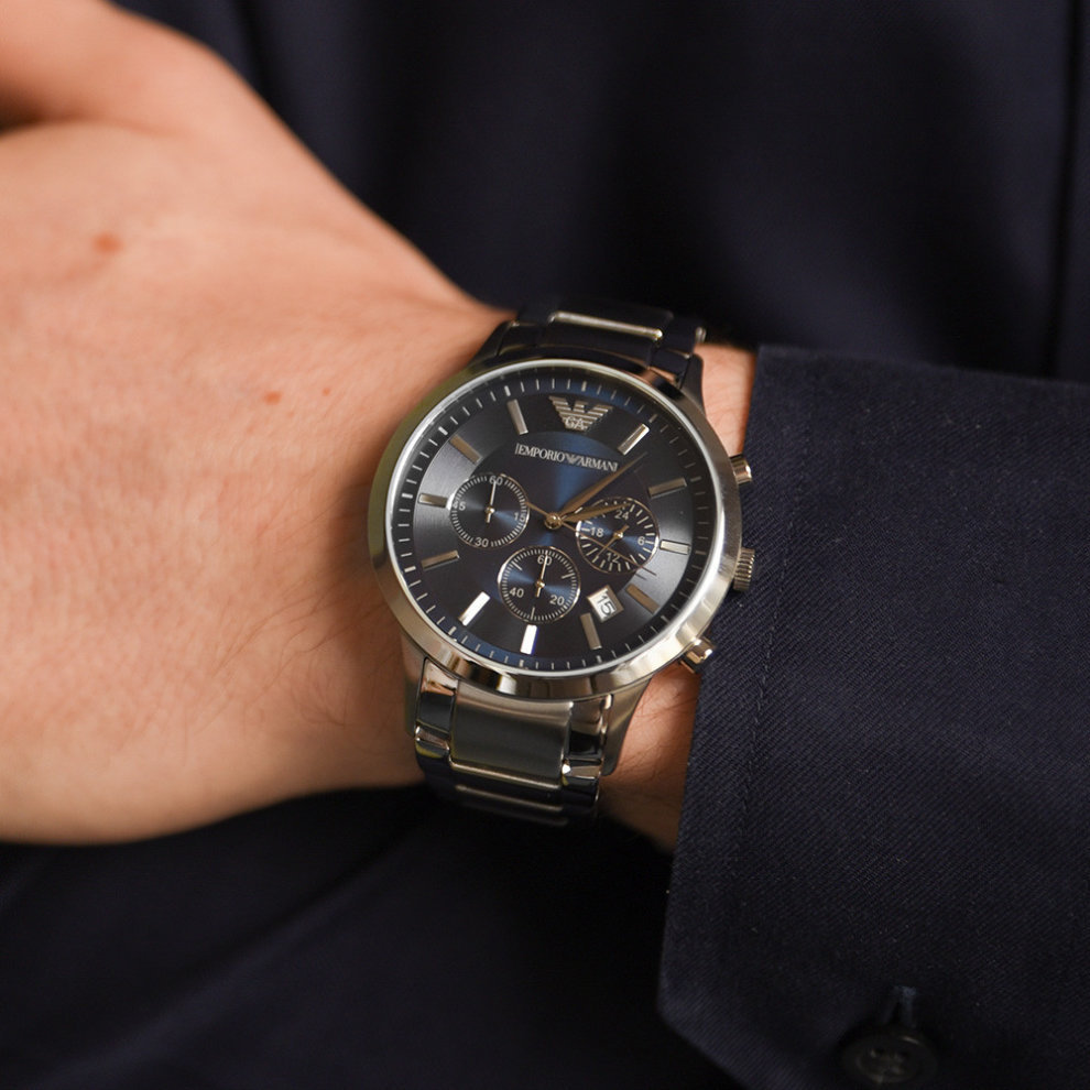 【大人気】EMPORIO ARMANI クラシック クロノグラフ 43ＭＭ-BRAND OFF