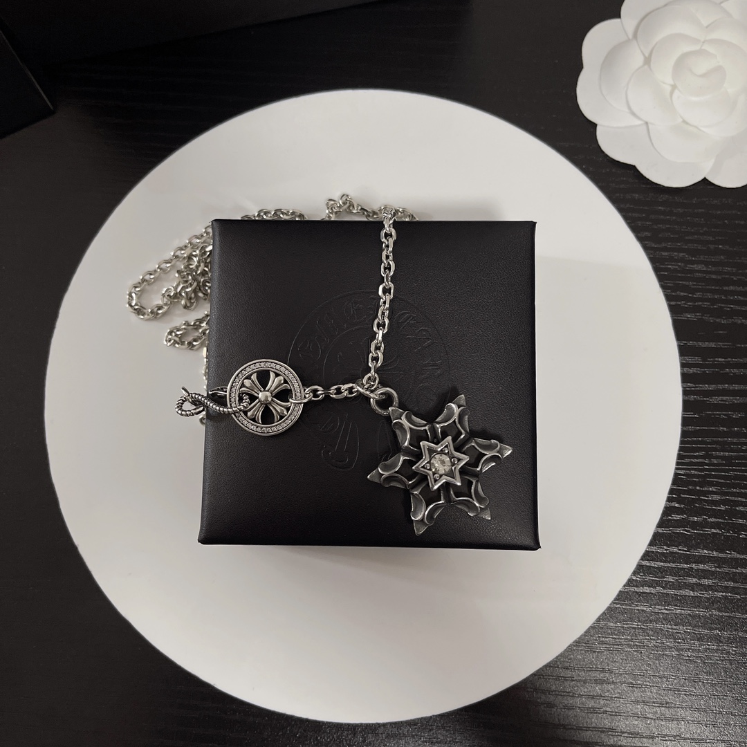 【CHROME HEARTS】ネックレス、新しいネックレス万能シンプルファッションオーナメント-BRAND OFF
