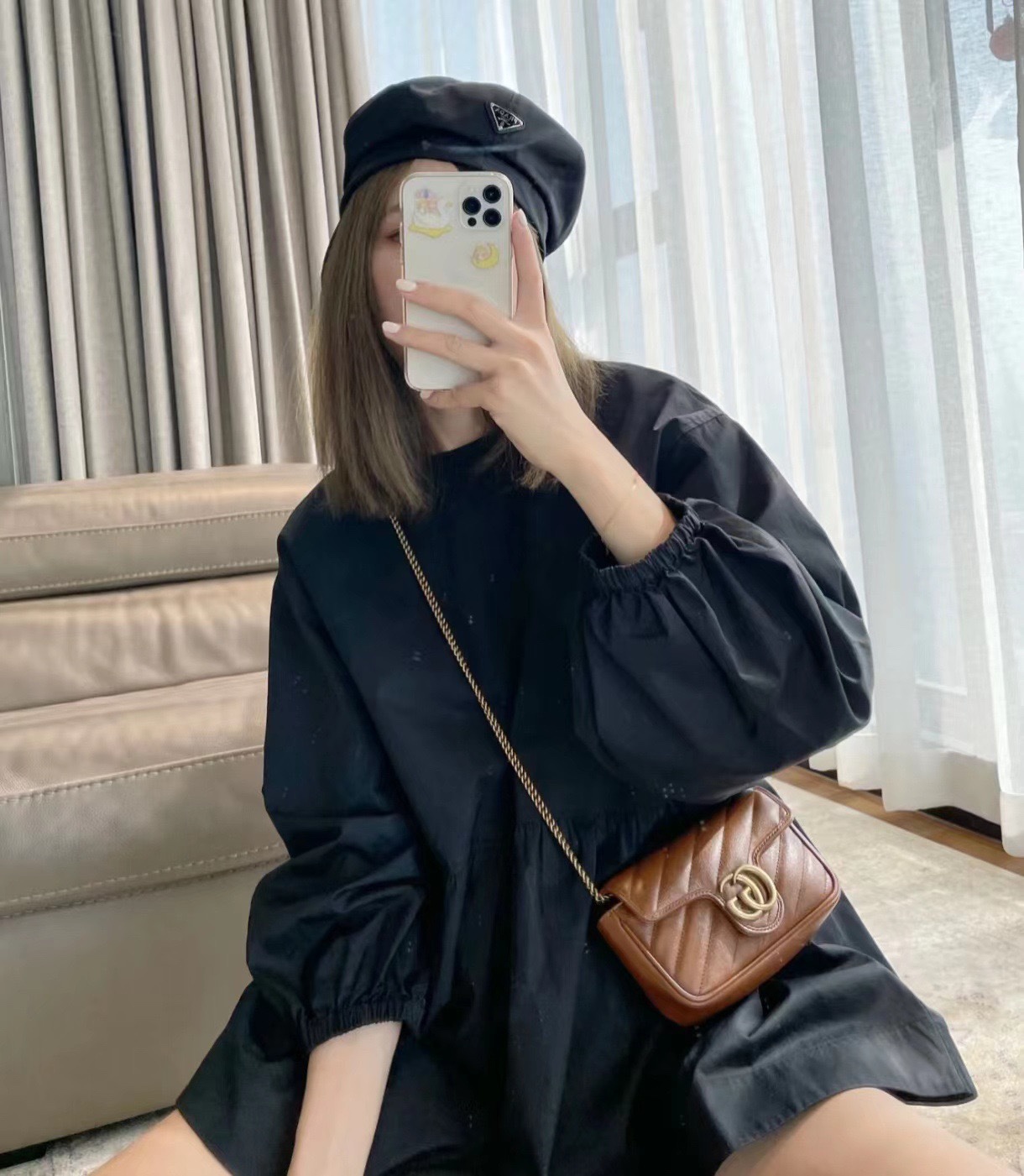GUCCI 〔グッチ〕Marmont MINI クロスボディバッグ-BRAND OFF