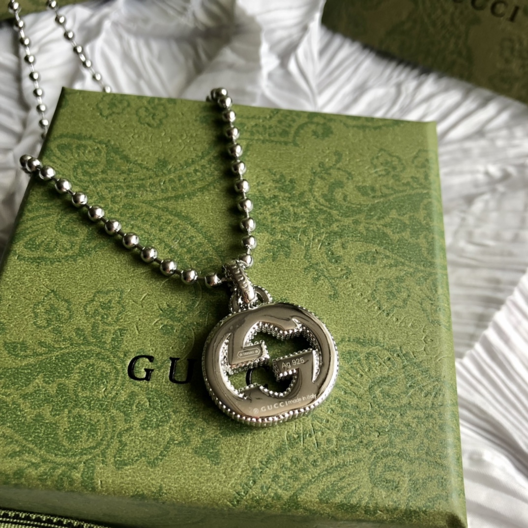 GUCCI インターロッキングG ネックレス-BRAND OFF
