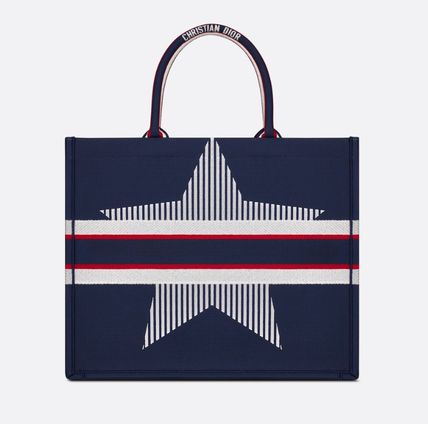 【星の刺繍がポイント♪】DIOR BOOK　TOTE　トートバッグ-BRAND OFF