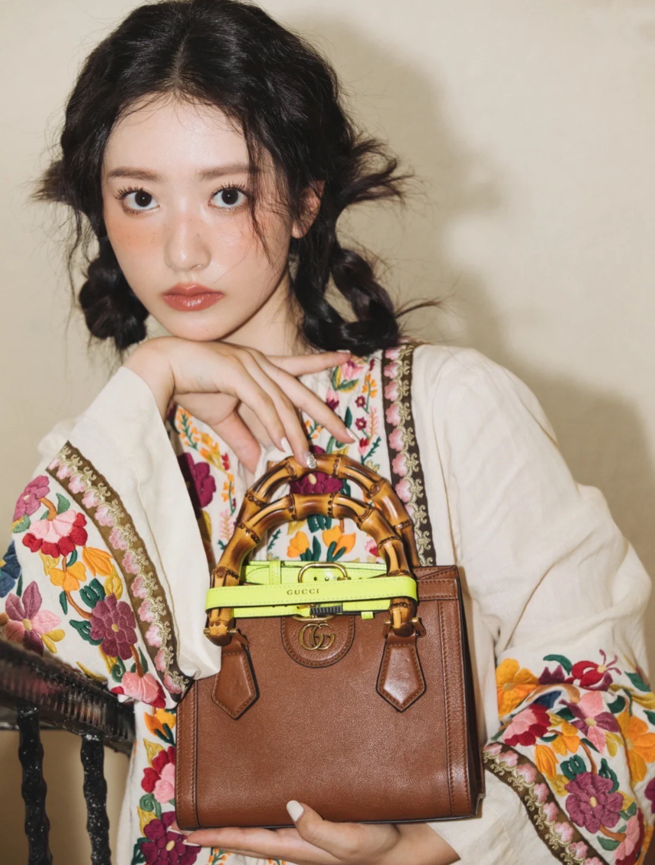 GUCCI 〔グッチ ダイアナ〕ミニ トートバッグ-BRAND OFF