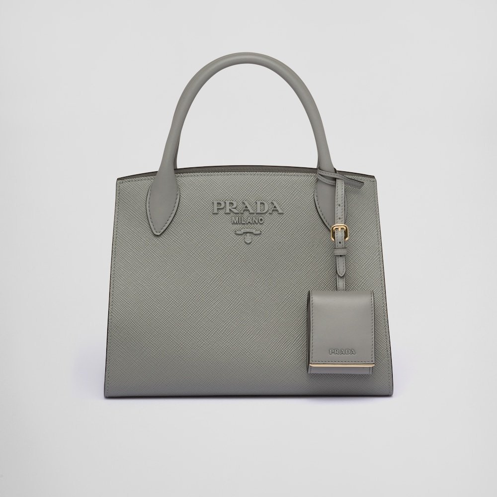 ★PRADA直営店★モノクローム スモール サフィアーノ バッグ-BRAND OFF