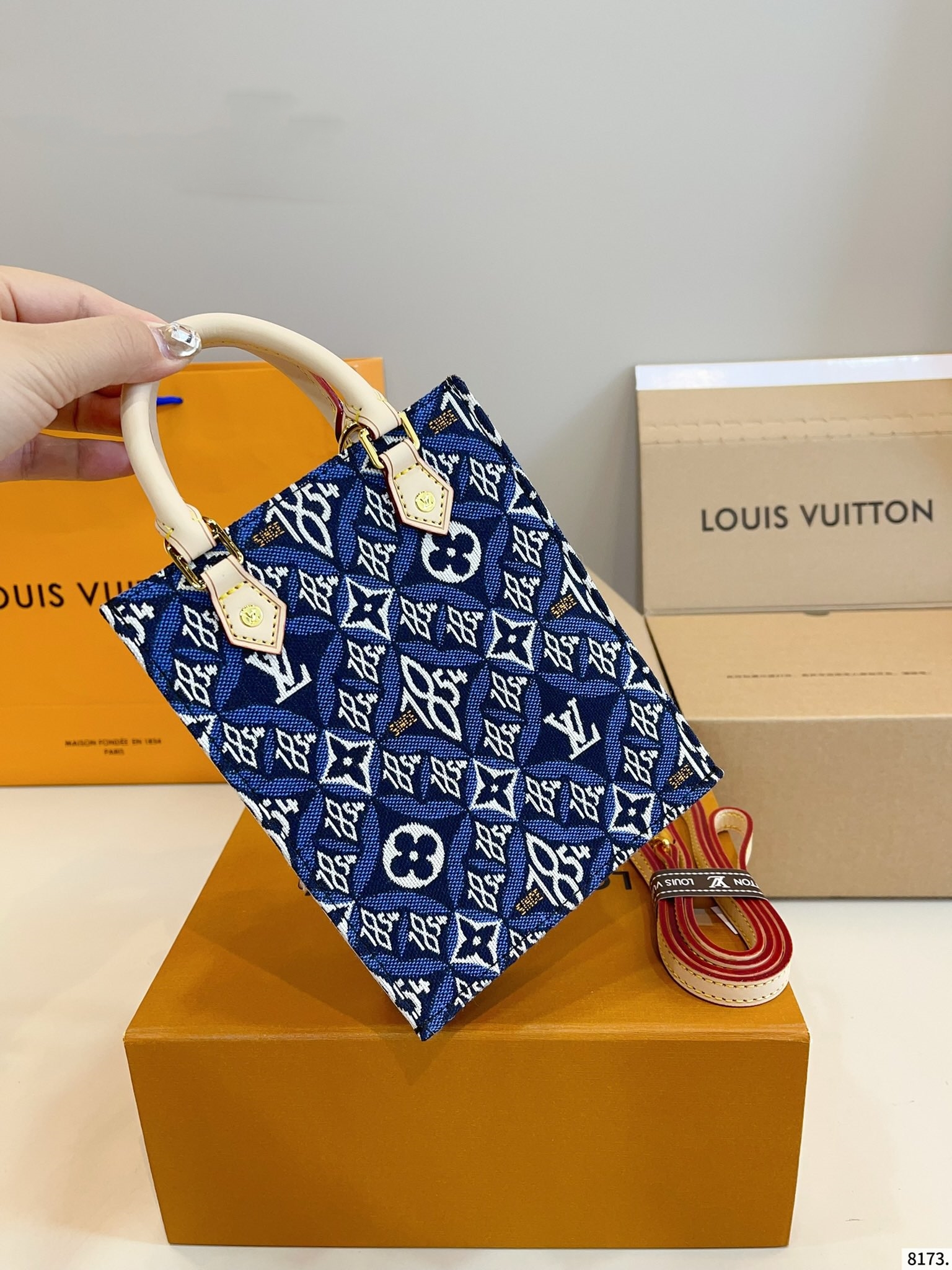 LOUIS VUITTON ルイヴィトン PETIT SAC PLAT TOTE バッグ ★ 大人気-BRAND OFF