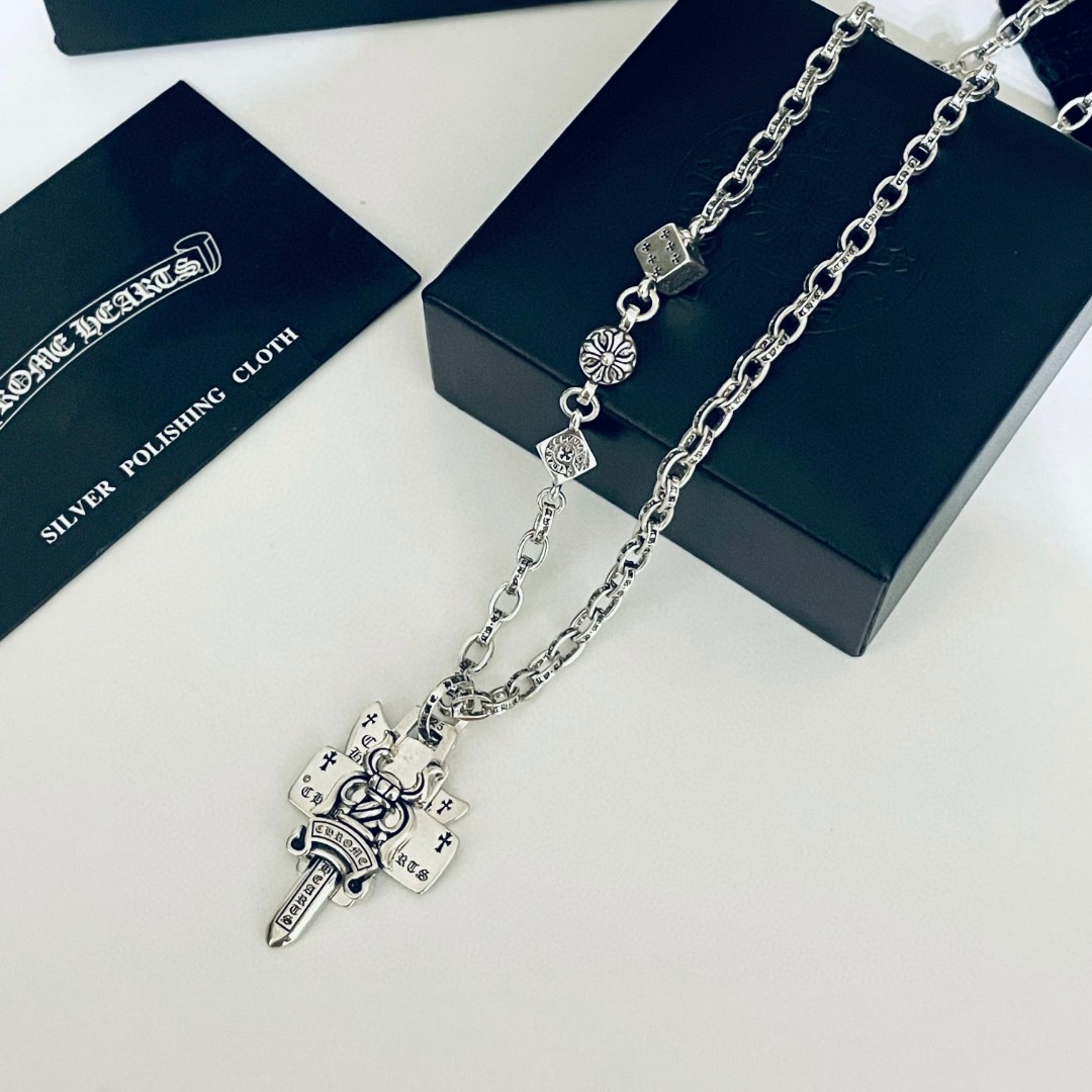 【Chrome Hearts】ネックレス、新しいネックレス万能シンプルファッションオーナメント-BRAND OFF