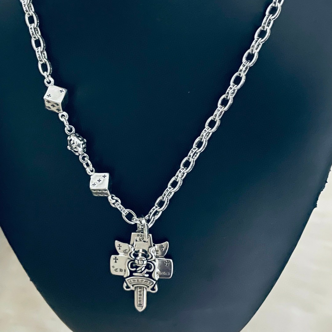 【Chrome Hearts】ネックレス、新しいネックレス万能シンプルファッションオーナメント-BRAND OFF