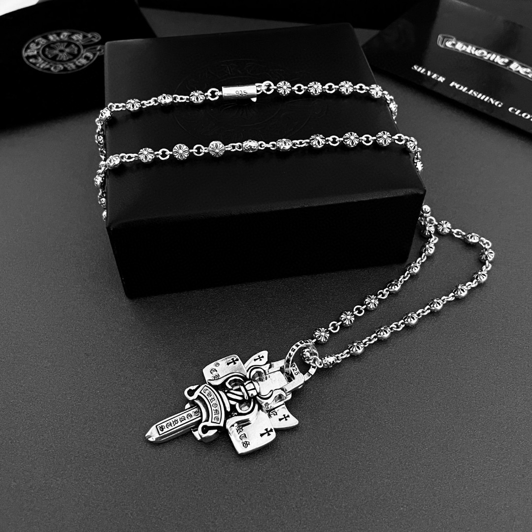 【CHROME HEARTS】ネックレス、新しいネックレス万能シンプルファッションオーナメント-BRAND OFF