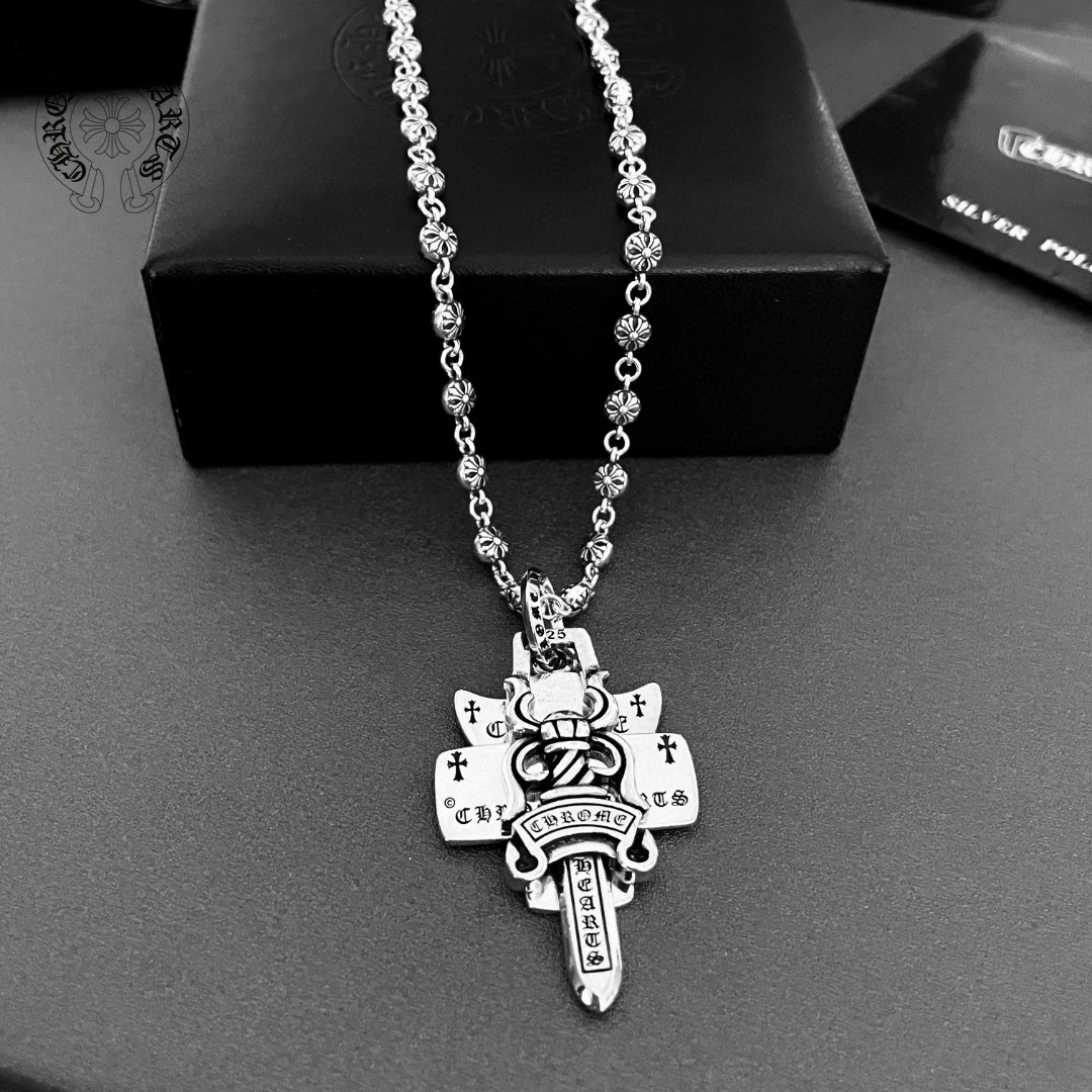 【2026】【CHROME HEARTS】ネックレス、新しいネックレス万能シンプルファッションオーナメント-BRAND OFF