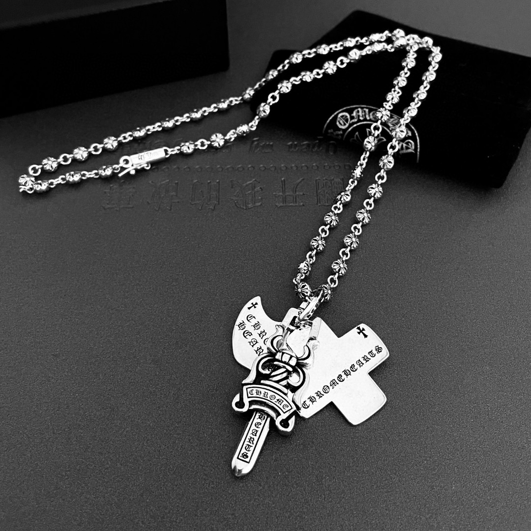 【CHROME HEARTS】ネックレス、新しいネックレス万能シンプルファッションオーナメント-BRAND OFF