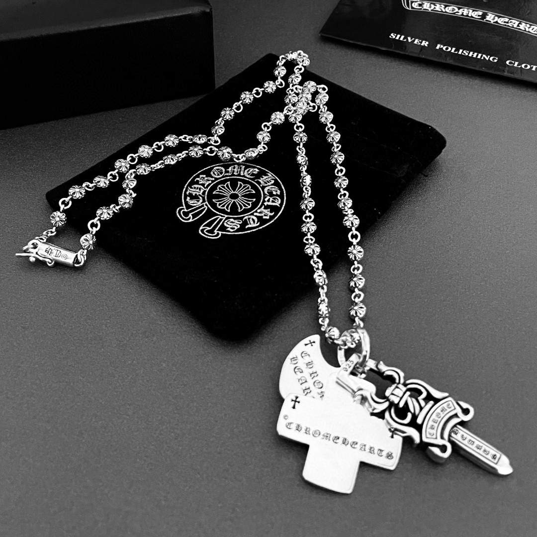 【CHROME HEARTS】ネックレス、新しいネックレス万能シンプルファッションオーナメント-BRAND OFF