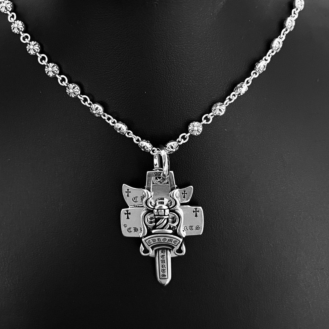 【2026】【CHROME HEARTS】ネックレス、新しいネックレス万能シンプルファッションオーナメント-BRAND OFF