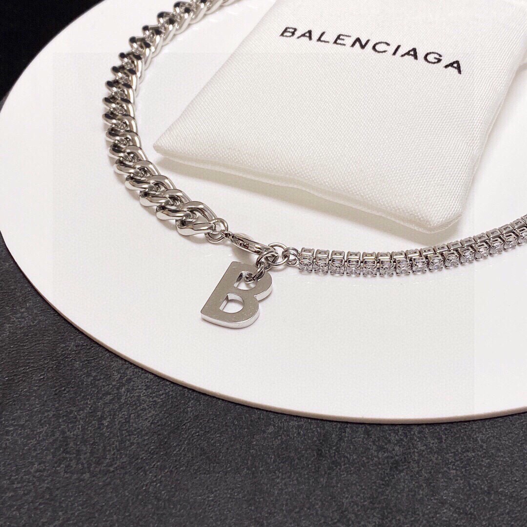 【2026】【BALENCIAGA】ネックレス、新しいネックレス万能シンプルファッションオーナメント-BRAND OFF
