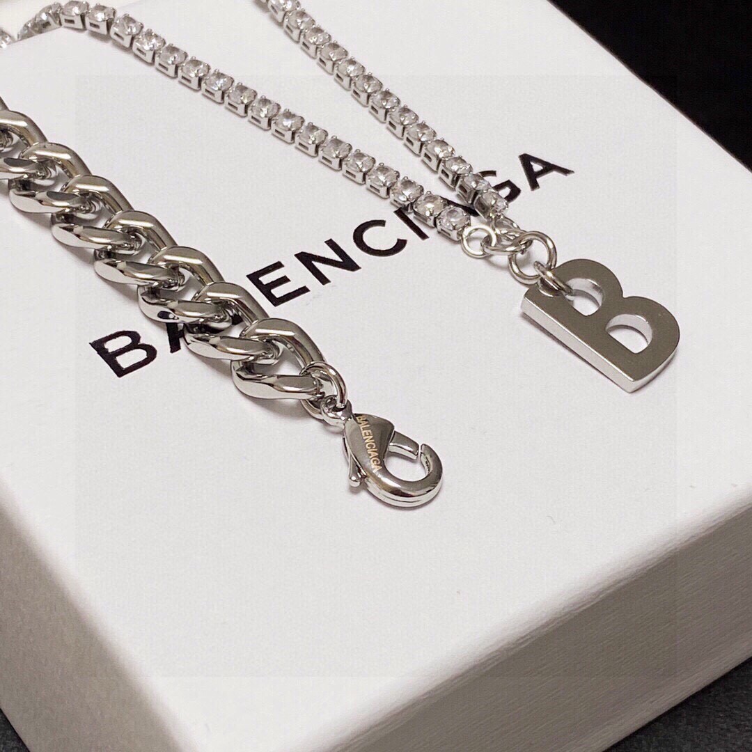 【2026】【BALENCIAGA】ネックレス、新しいネックレス万能シンプルファッションオーナメント-BRAND OFF