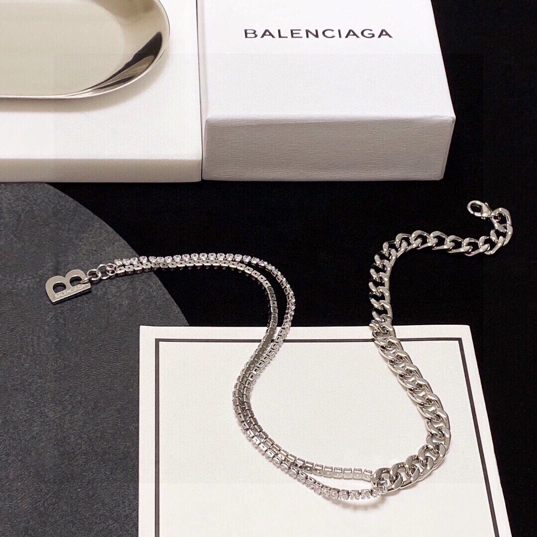 【2026】【BALENCIAGA】ネックレス、新しいネックレス万能シンプルファッションオーナメント-BRAND OFF