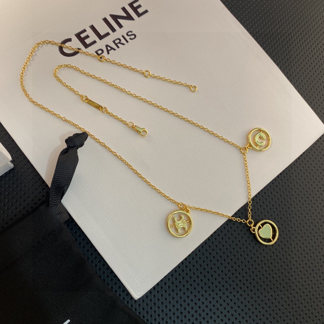 【CELINE】ネックレス、新しいネックレス万能シンプルファッションオーナメント-BRAND OFF
