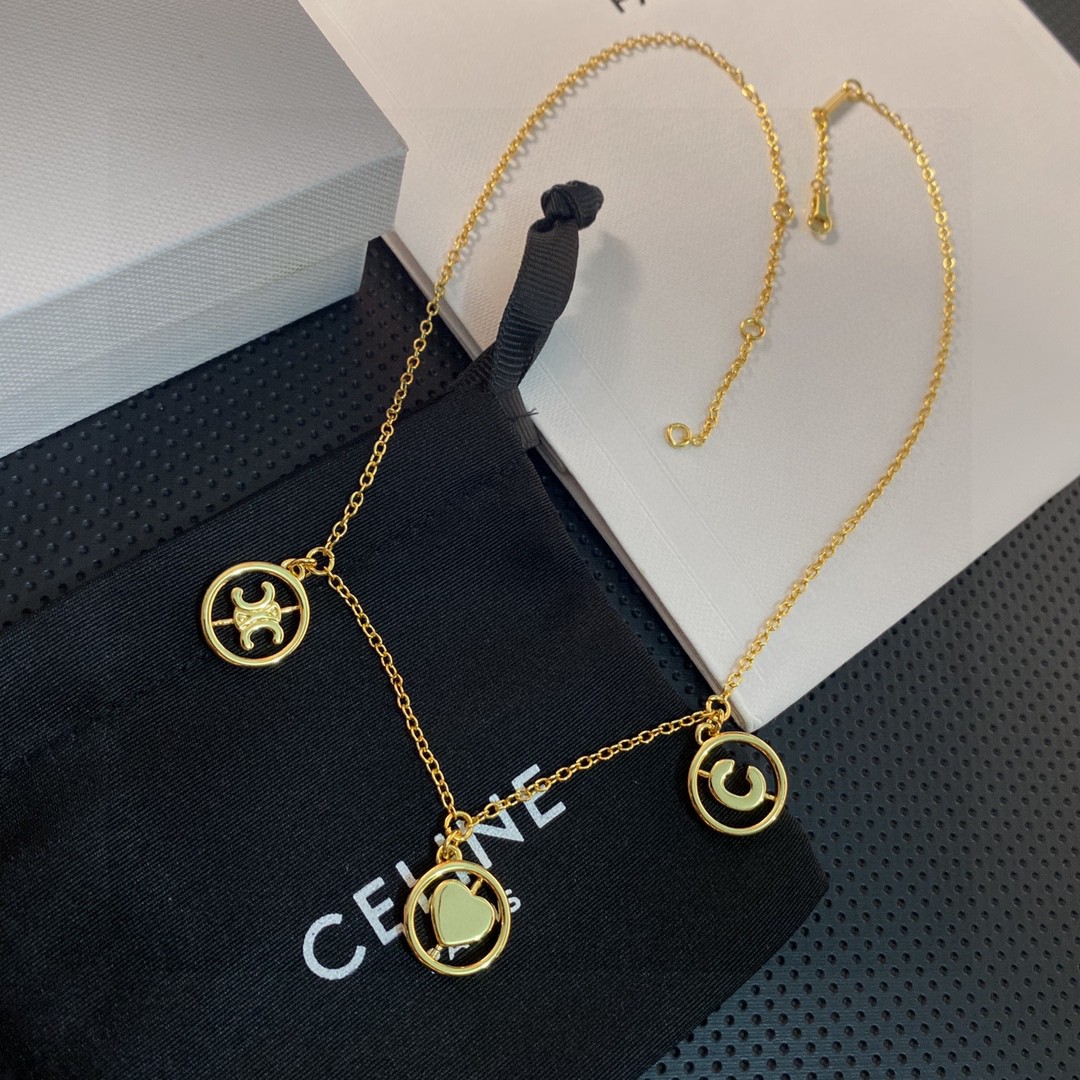 【CELINE】ネックレス、新しいネックレス万能シンプルファッションオーナメント-BRAND OFF