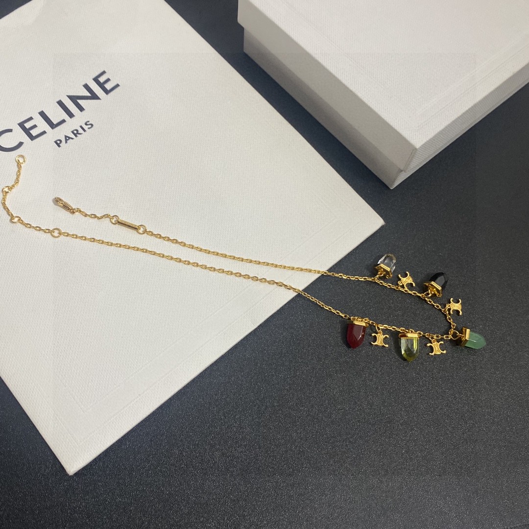 【CELINE】ネックレス、新しいネックレス万能シンプルファッションオーナメント-BRAND OFF