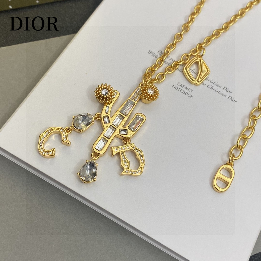 【DIOR】ネックレス、新しいネックレス万能シンプルファッションオーナメント-BRAND OFF
