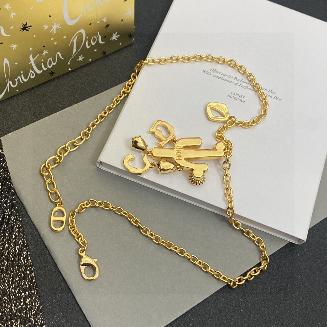【DIOR】ネックレス、新しいネックレス万能シンプルファッションオーナメント-BRAND OFF