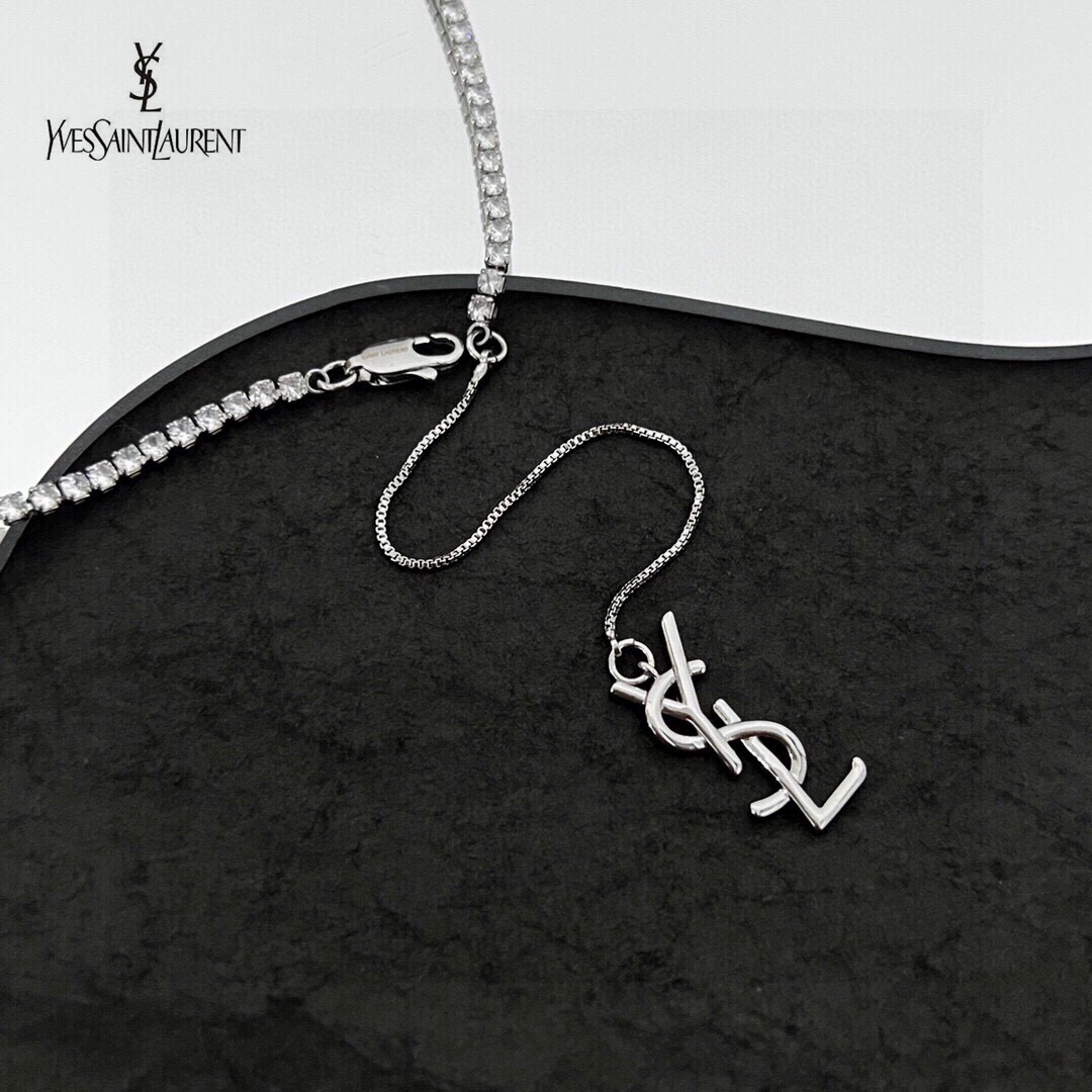 【YSL SAINT LAURENT  】サンローラン ネックレス、新しいネックレス万能シンプルファッションオーナメント-BRAND OFF
