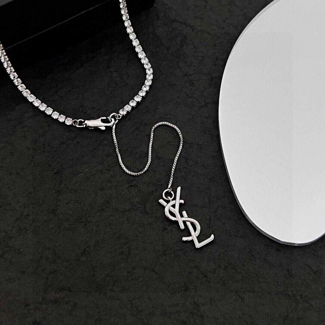 【YSL SAINT LAURENT  】サンローラン ネックレス、新しいネックレス万能シンプルファッションオーナメント-BRAND OFF
