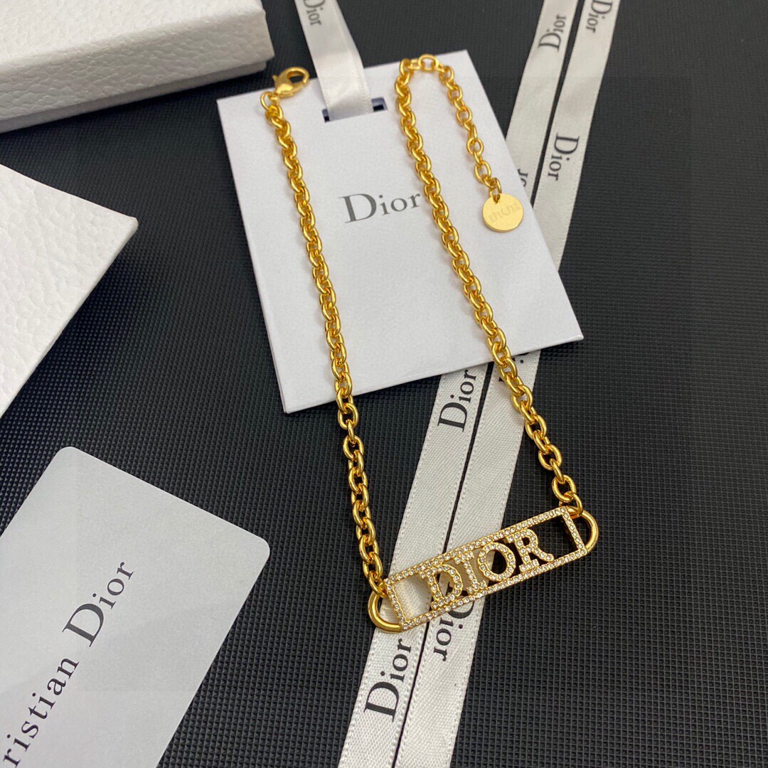 【DIOR】ネックレス、新しいネックレス万能シンプルファッションオーナメント-BRAND OFF