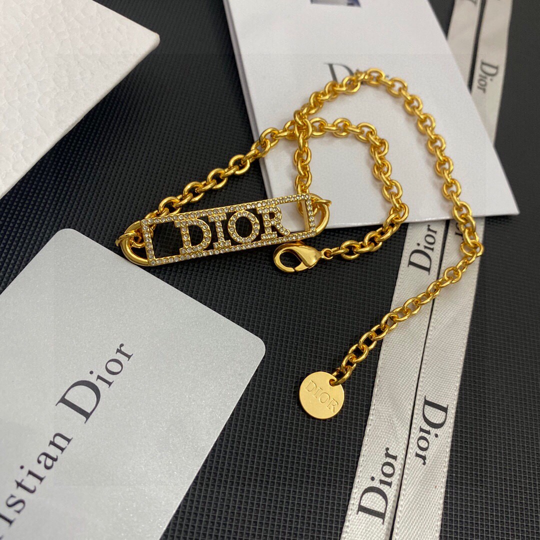 【DIOR】ネックレス、新しいネックレス万能シンプルファッションオーナメント-BRAND OFF