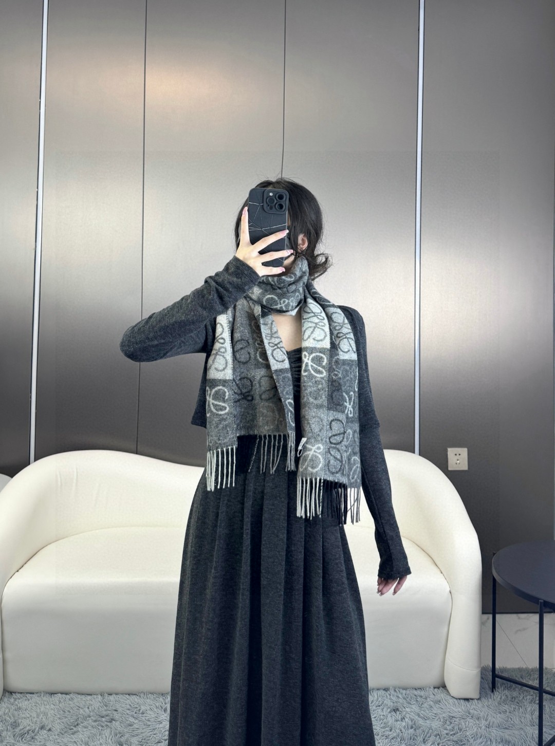 【LOEWE ロエベ】スカーフ40*200CM   241109-BRAND OFF