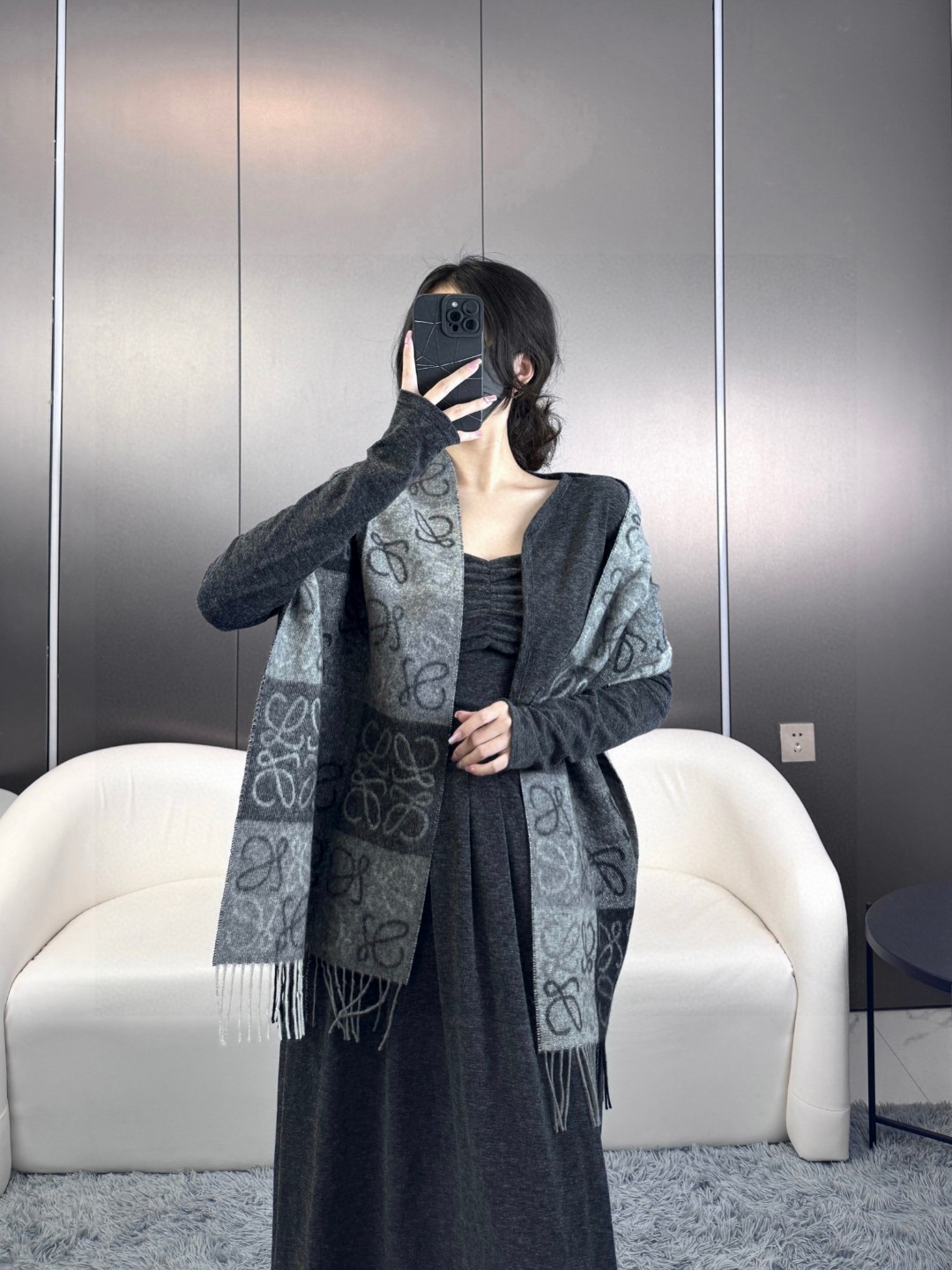 【LOEWE ロエベ】スカーフ40*200CM   241109-BRAND OFF