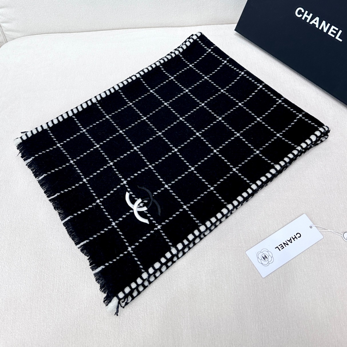 【CHANEL  シャネル 】スカーフ38*185CM 241107-BRAND OFF