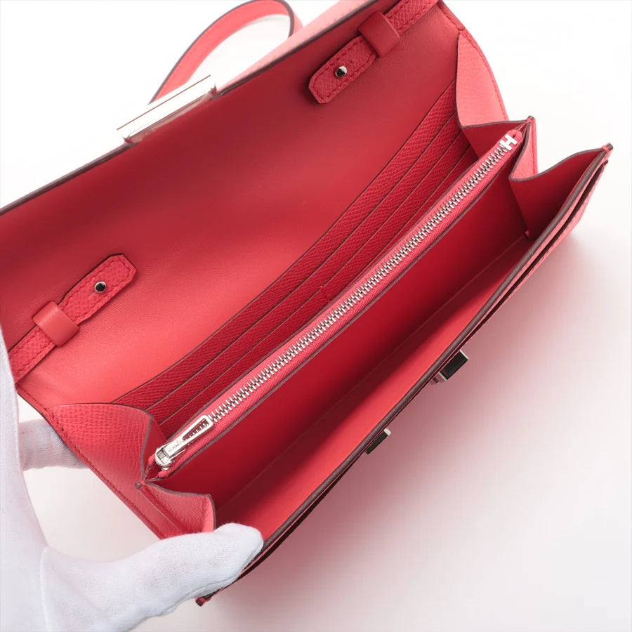 HERMES エルメス コンスタンスロング トゥーゴー ヴォーエプソン ブーゲンビリア シルバー金具-BRAND OFF