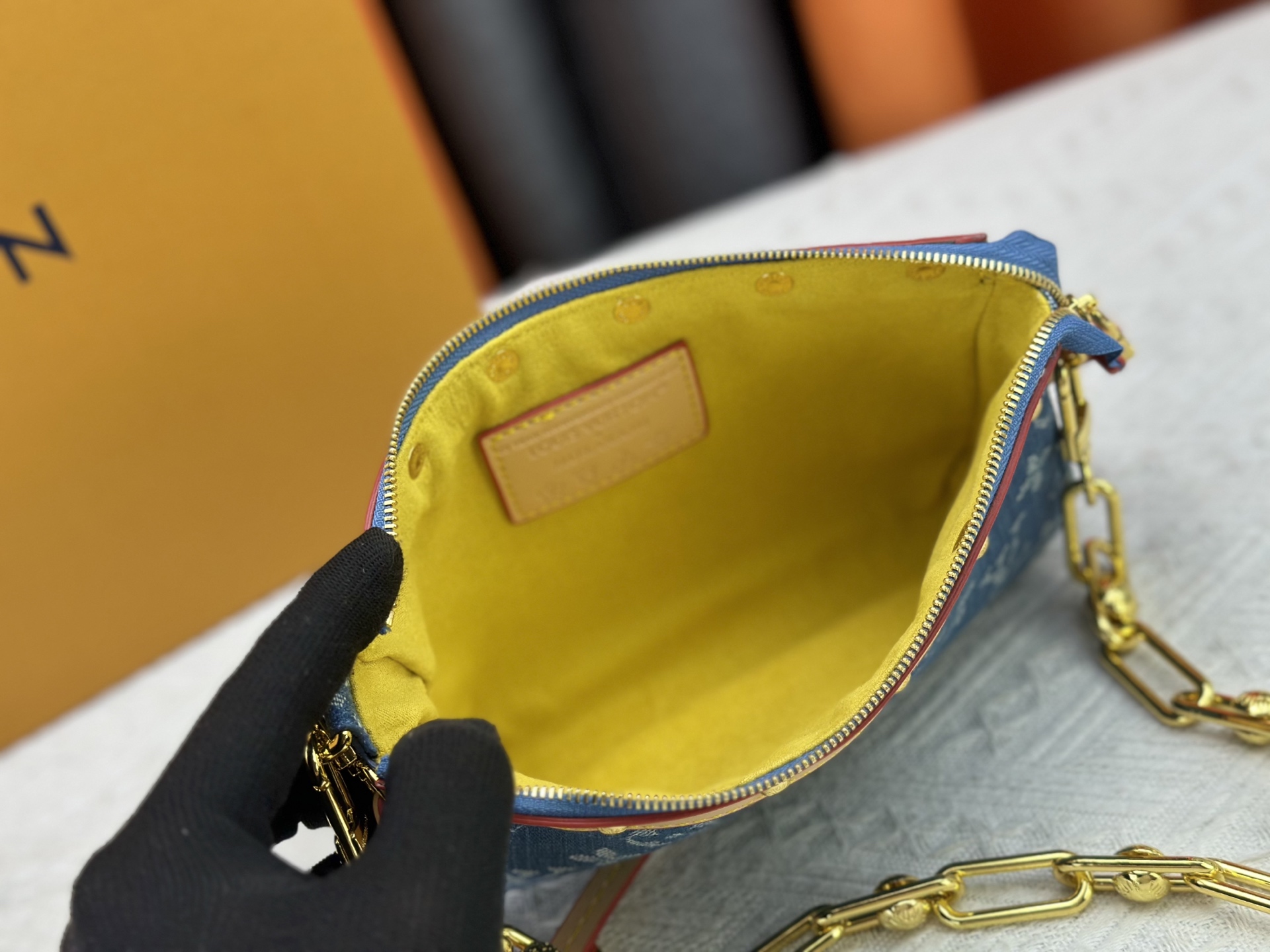 LOUIS VUITTON ルイヴィトン Pochette Accessoires デニムバッグ M13404-BRAND OFF
