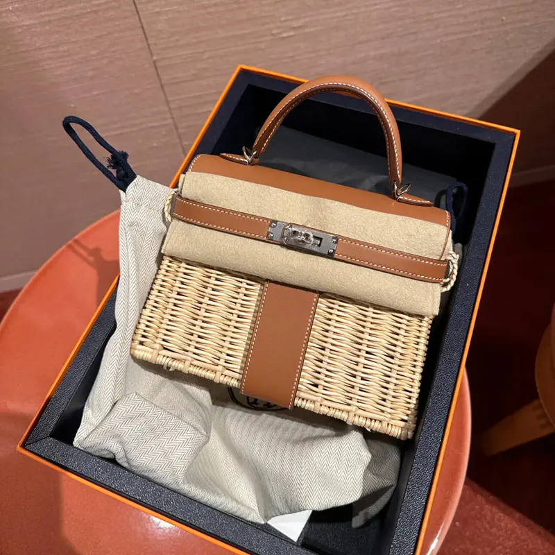 【HERMES】エルメス MINI KELLY ピクニックバッグ-BRAND OFF