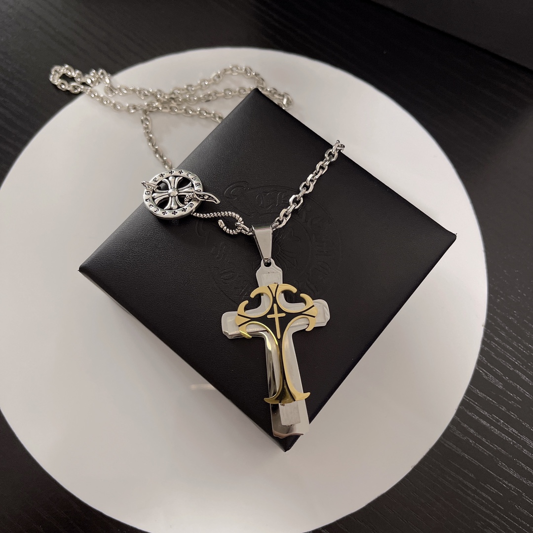 【CHROME HEARTS】ネックレス、新しいネックレス万能シンプルファッションオーナメント-BRAND OFF