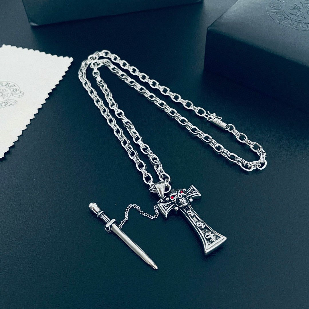 【CHROME HEARTS】ネックレス、新しいネックレス万能シンプルファッションオーナメント-BRAND OFF