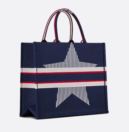 【星の刺繍がポイント♪】DIOR BOOK　TOTE　トートバッグ-BRAND OFF