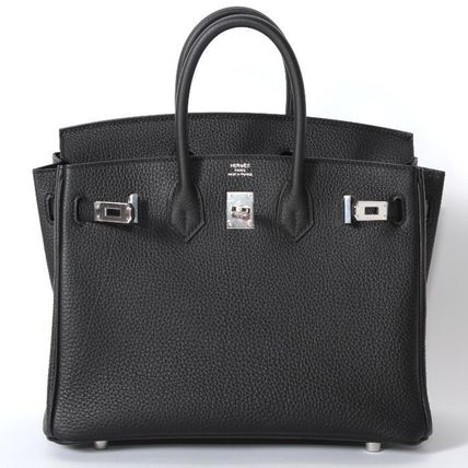 HERMES エルメス バーキン 25cm トゴ ブラック シルバー金具-BRAND OFF
