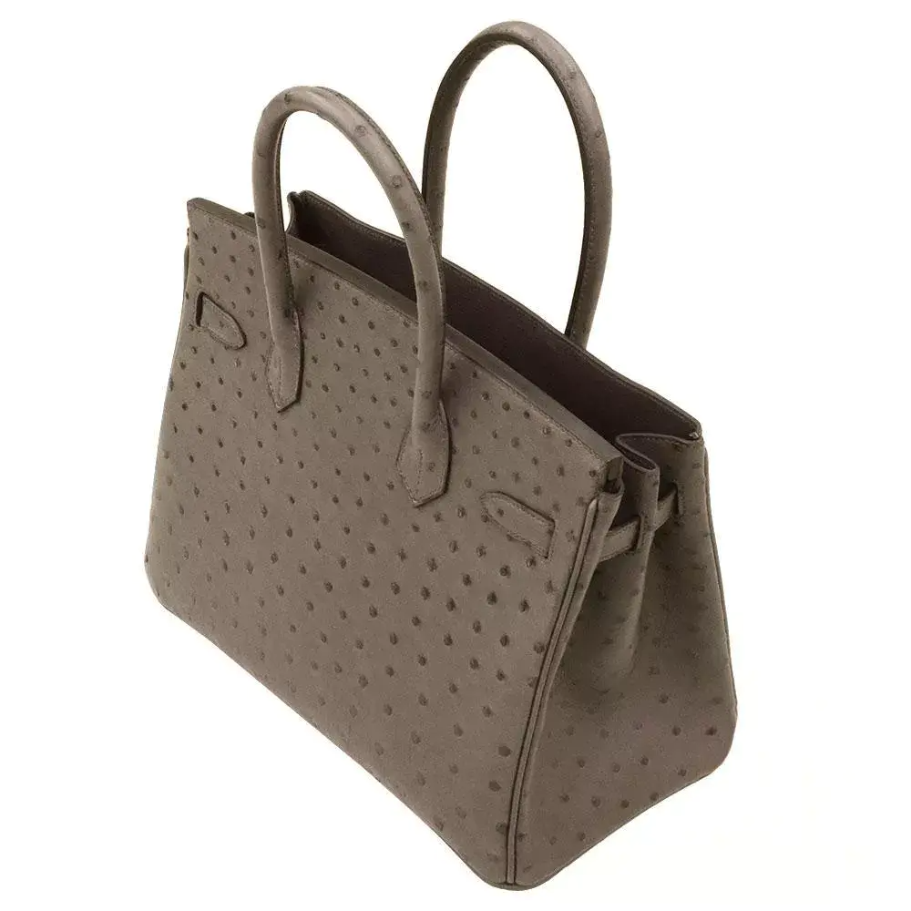 【HERMES】エルメス バーキン 30cm オーストリッチ ゴールド金具-BRAND OFF