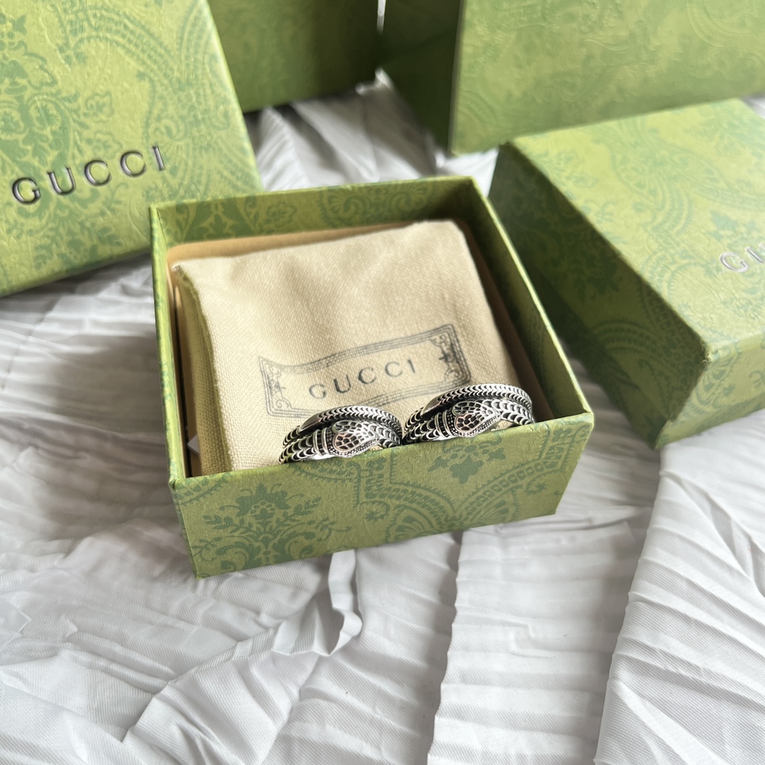 GUCCI（グッチ）Garden シルバーリング-BRAND OFF