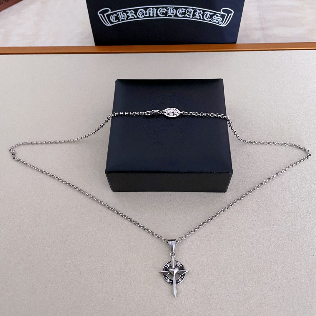 【CHROME HEARTS】ネックレス、新しいネックレス万能シンプルファッションオーナメント-BRAND OFF