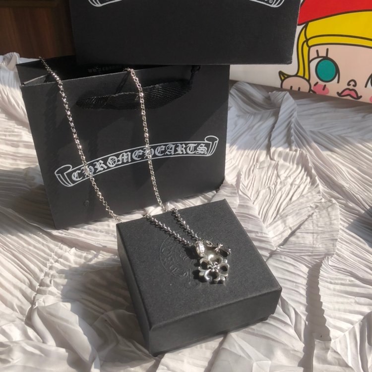 Chrome Hearts クロムハーツ クロスネックレス 55cm-BRAND OFF