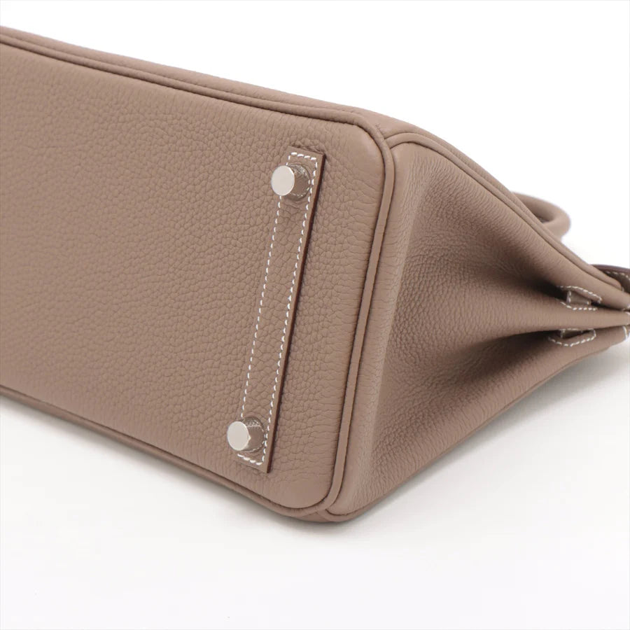 【HERMES 公式旗艦店】ハンドバッグエルメス バーキン25 トゴ エトゥープ シルバー金具-BRAND OFF