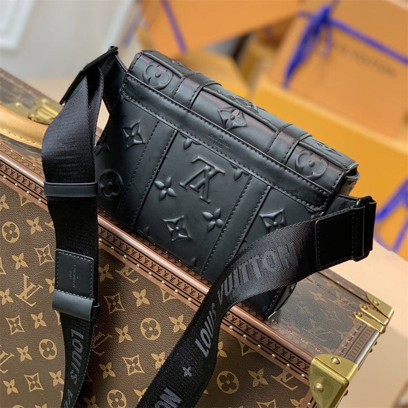 Louis Vuitton トランク 肩掛け バッグ 黒 M57952 モノグラム-BRAND OFF