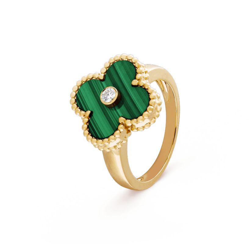 【Vancleef & Arpels】 ヴィンテージ アルハンブラ リング-BRAND OFF