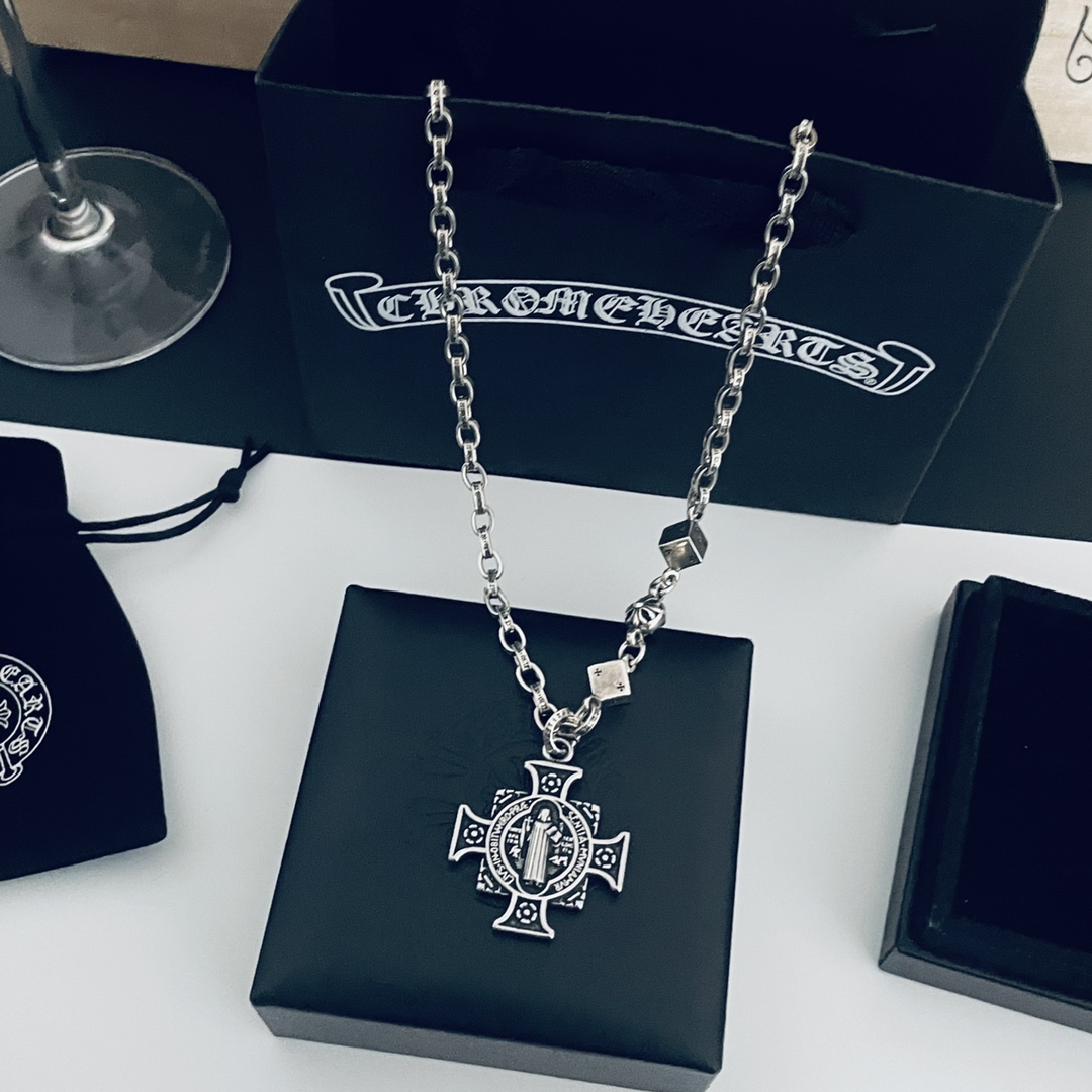 【CHROME HEARTS】クロムハーツ、新しいネックレス万能シンプルファッションオーナメント-BRAND OFF