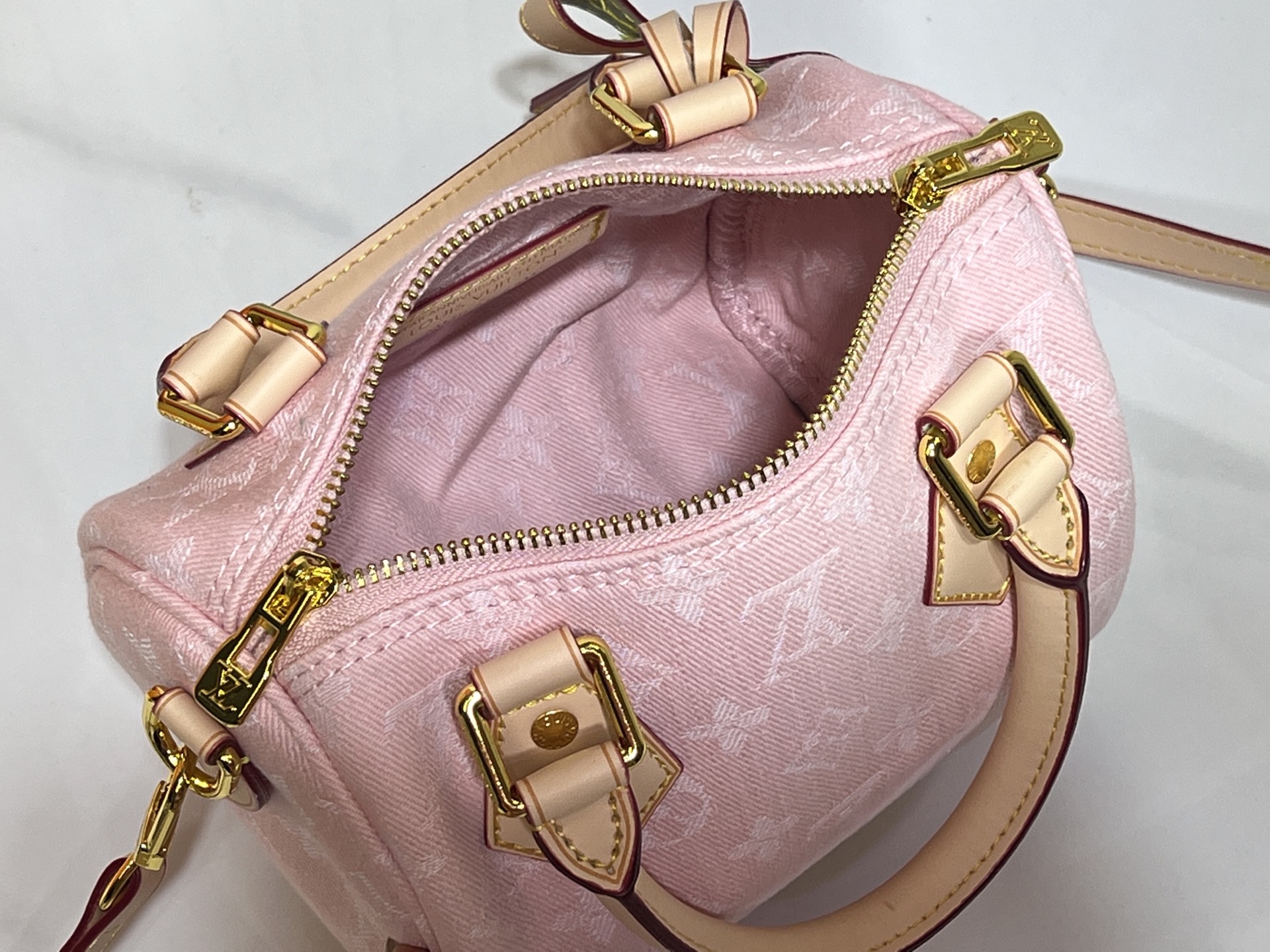 LOUIS VUITTON ルイヴィトン M81878 Nano Speedy デニムバッグ-BRAND OFF