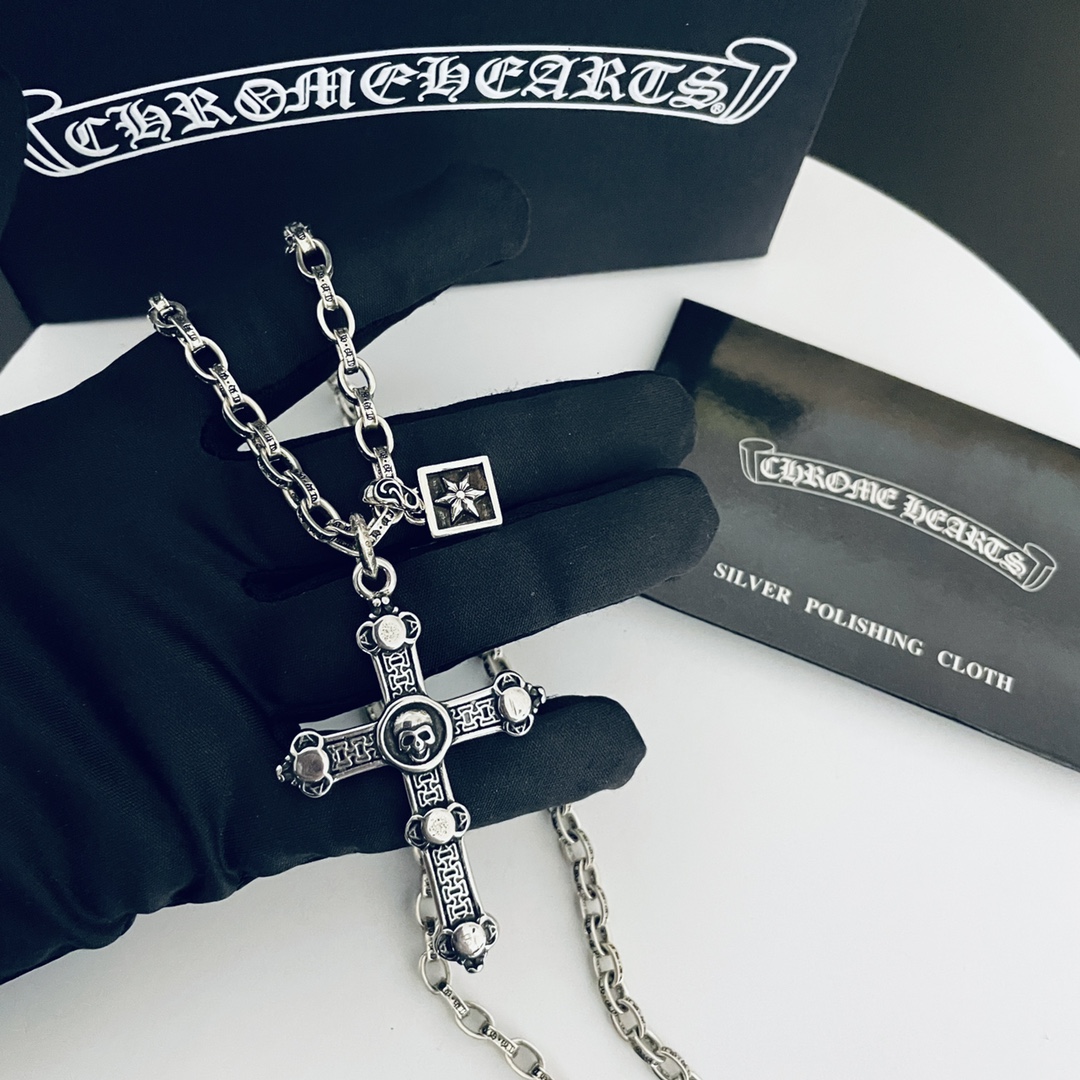 【CHROME HEARTS】クロムハーツ、新しいネックレス万能シンプルファッションオーナメント-BRAND OFF